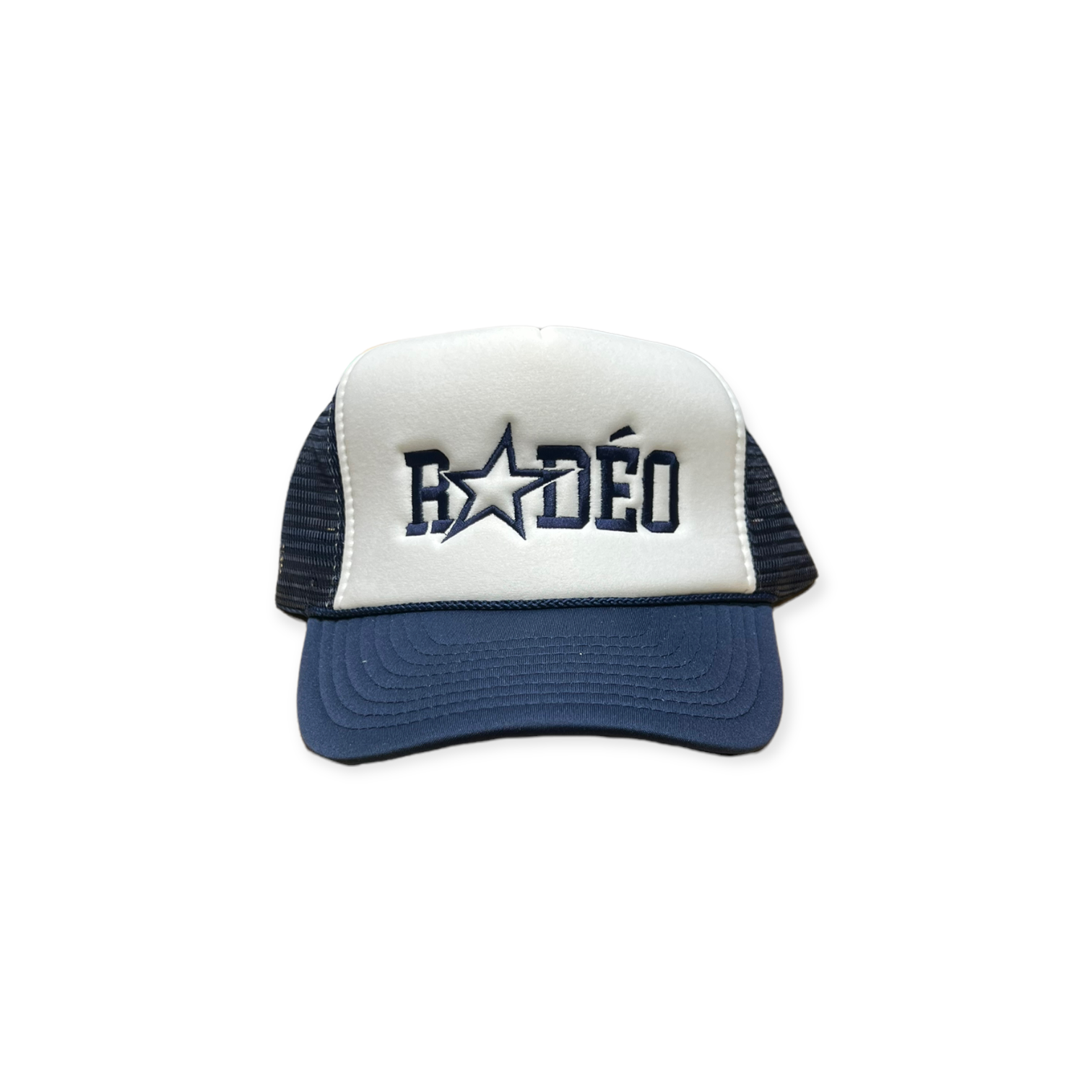 Trucker Hat Streetwear Adjustable - Navy- White - CL188N6QR37