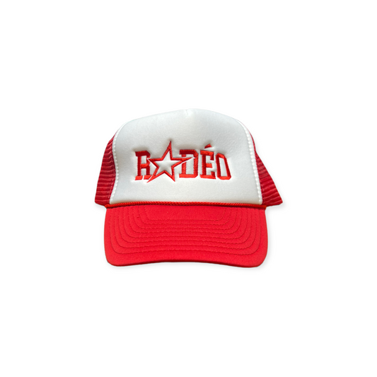 RODÉO ⭐️ TRUCKER HAT- RED/WHITE